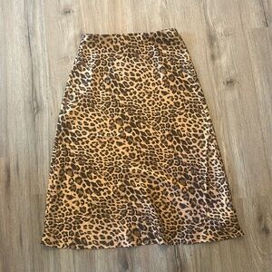 cheetah skirt size medium